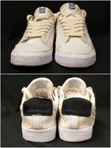 [箱付] NIKE MEDICOM TOY SB BLAZER LOW BEARBRICK メディコムトイ コラボ ブレザー ベアブリック 26cm 白 ホワイト CZ4620-200 店舗受取可_画像3