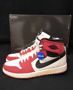 [黒タグ付・未使用] NIKE AIR JORDAN 1 KO HI CHICAGO ジョーダン キャンバス シカゴ 26.5cm 2010年製 観賞用 402297-101 店舗受取可