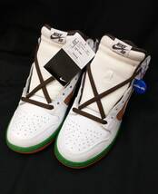 [黒タグ付・未使用] NIKE SB DUNK HIGH PRM CALIFORNIA ダンク カリフォルニア 28.5cm 14年製 レトロ スニーカー 白 313171-201 店舗受取可_画像2