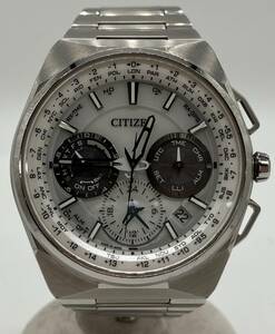 【434／1300】CITIZEN F900-T021450 電波ソーラー シチズン アナログ 白文字盤 箱付き