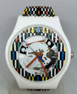 Swatch スウォッチ ラバーベルト 軽い カジュアル カラフル クォーツ 腕時計 付属品 箱 説明書付き