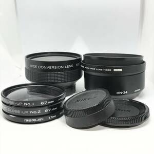 【カメラアクセサリーまとめ！】SONY WIDE CONVERSION LENS X0.7 VCL-0752C/Kenko フィルターほか 【2363632-1/182/rgmry】