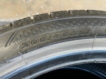 滋賀発送　KENDA KR36 205/45R17 製造2019年42週　残溝約7mm　中古4本　スタッドレス　冬タイヤ_画像7