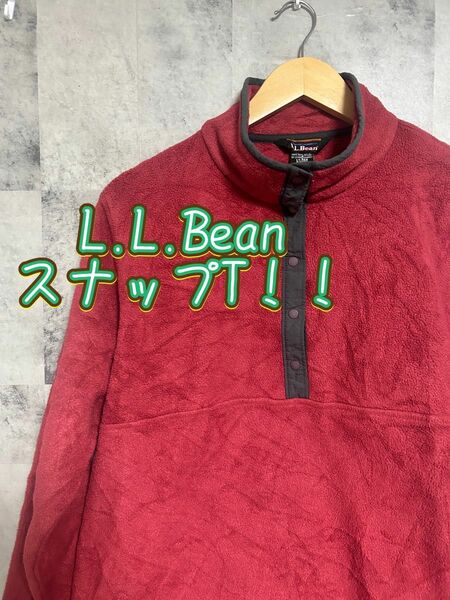 【激かわL.L.Bean スナップT！！】 古着 アウトドア フリース