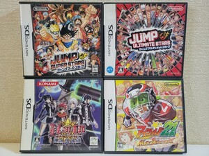 中古☆DS ジャンプ系 4本セットA 送料無料 3DS 箱,説明書付き スーパースターズ,アルティメットスターズ,Dグレイマン,アイシールド21