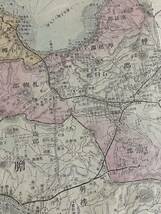1910年 明治43年 5月改印 実用北海道新地図 　根室國　渡島國・・・と書かれています_画像6