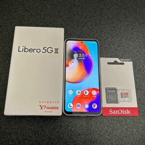 【Libero 5G】64GB/ホワイト/SIMフリー/付属品完備/SDカード128GB