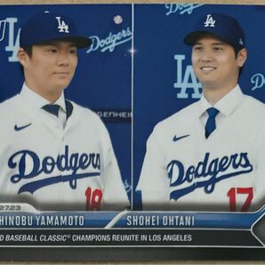 topps now ドジャース　大谷翔平　山本由伸　入団会見