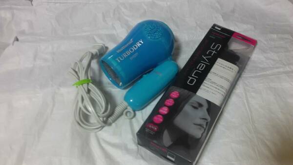 ●◆再々値下2点セットTESCOMヘアーアイロン THS3 NationalTURBODRY EH5201ドライヤー 2点セット