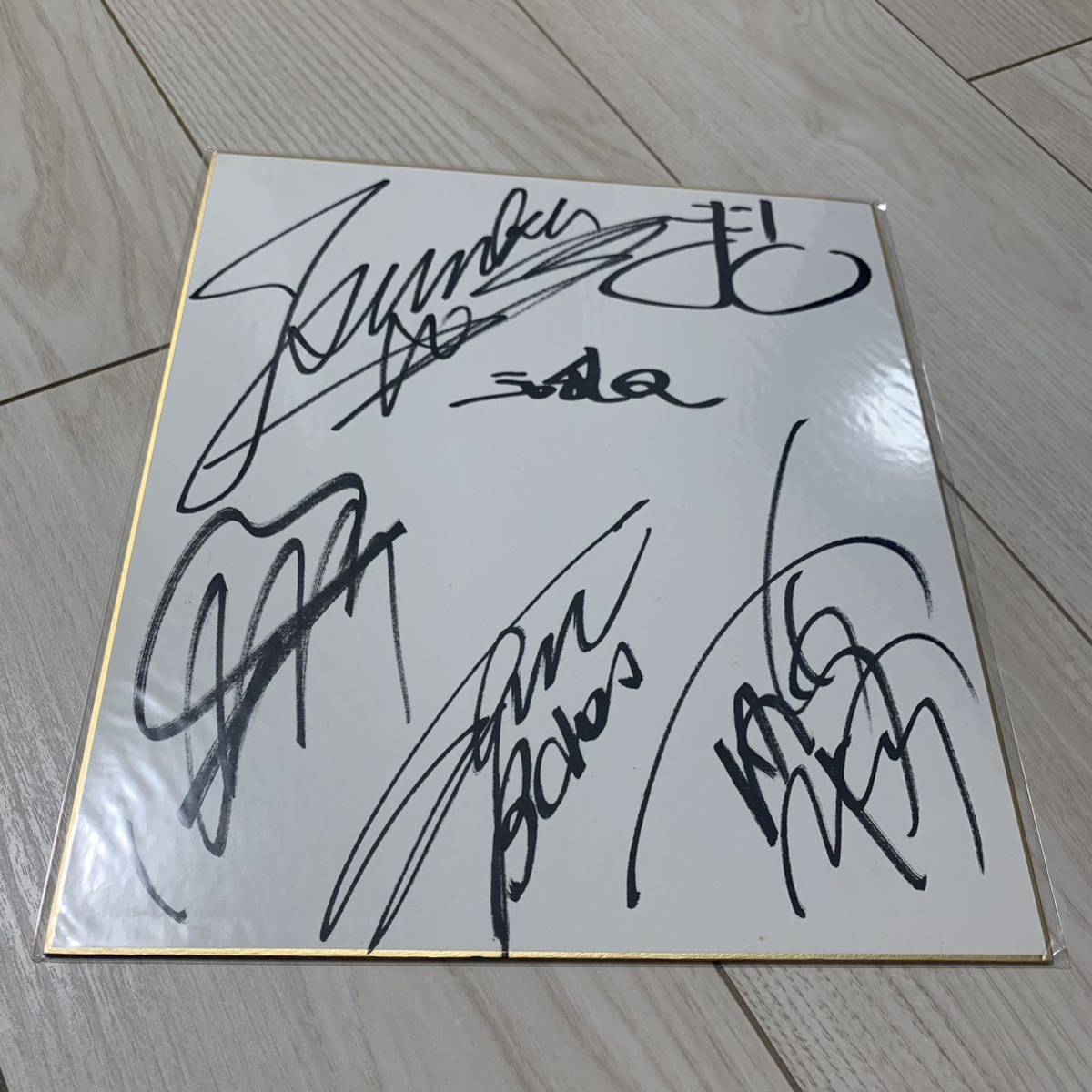 Sharan Q members autographed colored paper Tsunku and others, Talent goods, sign