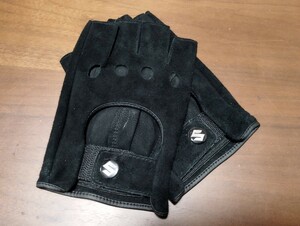  new goods SUZUKI Swift Sports, Jimny and so on driving gloves sheepskin suede black size L(24)