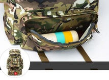 人気品　お色選択可 新入荷 70L 屋外バックパックモール軍事戦術リュックサックスポーツバッグ防水キャンプハイキング旅行_画像6