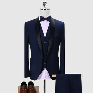 Популярный костюм мужской бизнес -костюм с 3 частями костюма настройка повседневного костюма официальное костюм поездка на свадебное мероприятие s ~ 6xl