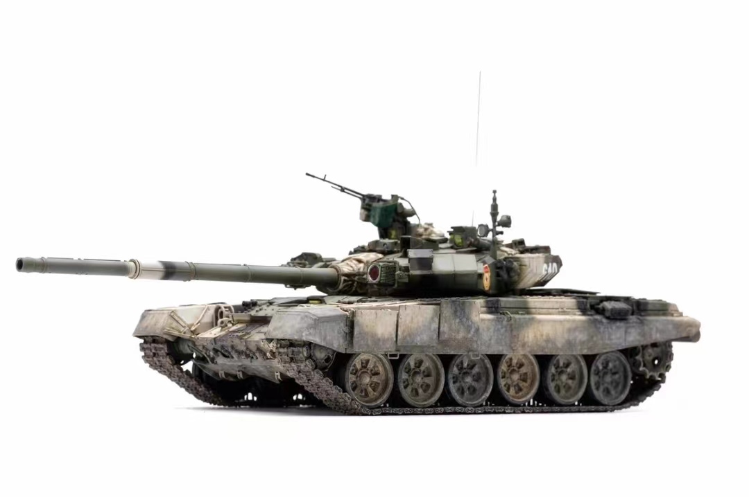 1/35 Tanque de batalla principal del ejército de la Federación Rusa T-90A Producto terminado ensamblado y pintado, Modelos de plástico, tanque, Vehículos militares, Producto terminado