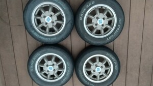 ミニライト 4本セット 13インチ 4J +45 165/70R13 タイヤ2分山 エブリイ、ハイゼット等に 手渡し可