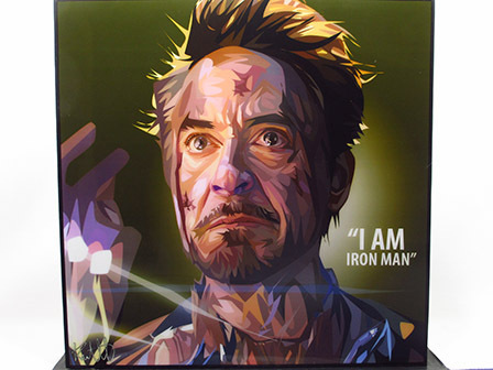 [New No. 300] Pop art panel Iron Man Tony Stark movie, Artwork, Painting, Portraits