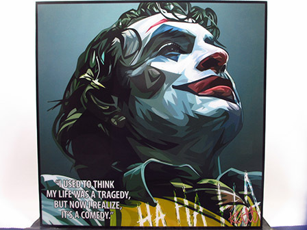 [New No. 314] Pop Art Panel Joker Arthur Fleck Movie, Artwork, Painting, Portraits