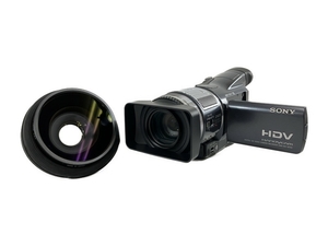 SONY HDR-HC1 ビデオカメラ VCL-HG0737Y レンズ セット 未開封Mini DV付 ソニー ジャンク N8404153
