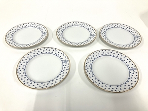 Tiffany ティファニー 小皿 5枚セット 食器 食事 家庭 用品 洋風 中古 B8414110