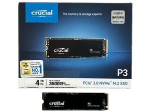 Crucial クルーシャル P3 4TB PCIe M.2 2280 SSD PC周辺機器 ジャンク N8426852