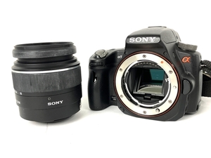 SONY SLT-A55V a55 ボディ SAL1855 カメラレンズ 一眼レフ レンズキット ソニー カメラ ジャンク Y8421021