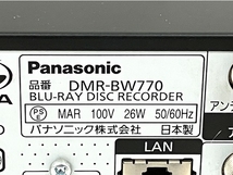 Panasonic DIGA DMR-BW770 ブルーレイレコーダー 500GB 2009年製 中古 T8428240_画像7