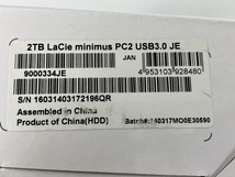 ELECOM LaCie minimus LCH-MND020U3 USB3.0/2.0対応 外付ハードディスク 未使用 Y8452834_画像4