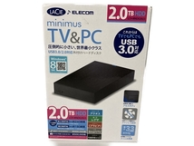 ELECOM LaCie minimus LCH-MND020U3 USB3.0/2.0対応 外付ハードディスク 未使用 Y8452834_画像1