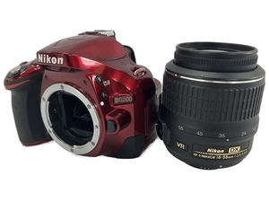 Nikon D5200 一眼レフカメラ 18-55mm 1:3.5-5.6G VRレンズキット レッド ニコン 中古 W8459399