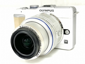 OLYMPUS PEN E-PL1 M.ZUIKO DIGITAL 14-42mm 1:3.5-5.6 カメラ ズームレンズキット オリンパス 中古 O8468448