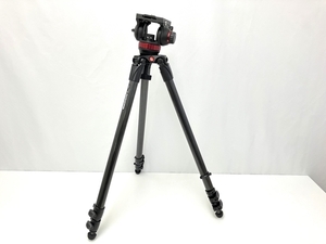 Manfrotto 535MPRO MVH502A 三脚雲台セット カーボン 3段 カメラ周辺機器 マンフロット 中古 美品 Z8400957