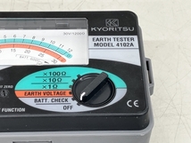 KYORITSU 4102A ANALOGUE EARTH TESTER 電池式 アナログ 接地抵抗計 テスター 共立 ジャンク K8445075_画像7