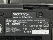 SONY NEX-VG30 デジタルビデオカメラ ボディのみ 2017年製 良好 中古 N8476087_画像10