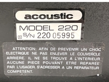【引取限定】acoustic MODEL220 ベースアンプ ヘッド ジャンク 直 Y8467258_画像2