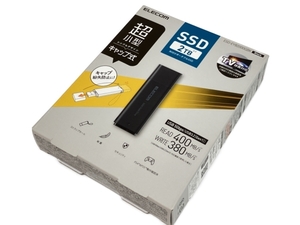 ELECOM ESD-EMB2000GBK 外付けポータブルSSD 2TB USB3.2(Gen2) エレコム USBメモリー 未使用 C8489139