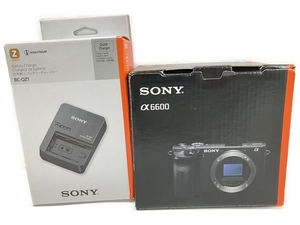 SONY α6600 ILCE-6600 ミラーレス 一眼 カメラ バッテリーチャージャー付き 撮影 ソニー 中古 W8443386