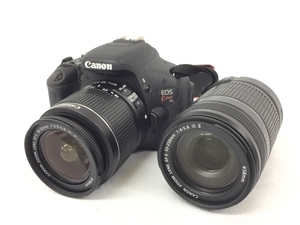 Canon EOS Kiss X5 EF-S 18-55mm 1:3.5-5.6 IS 55-250mm 1:4-5.6 IS デジタル一眼レフ カメラ キャノン 中古 良好 G8487632