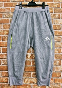 PE2-P77☆//adidas/アディダス♪climalcool*特殊プリント加工*M*腰メッシュ有*サルエルパンツ※一番安価な送料はゆうパケットなら250円