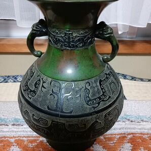 【高級】青銅花瓶　高島屋にて購入