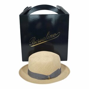 BORSALINO 　ボルサリーノ 　ストローハット　　パナマハット　　　57 箱付