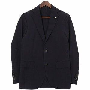 LARDINI Lardini spring thing wool tailored jacket navy 44 pouch attaching 