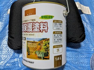 ニッペホームプロダクツ 水性 木部保護塗料 1.6リットル チーク 日本ペイント