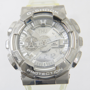 【デイト品】CASIO カシオ G-SHOCK PROTECTION 腕時計 シルバー文字盤 ホワイトカラー 純正ベルト コレクション 003FUEFR60