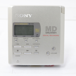 SONY PORTABLE MINIDISC RECORDER MZ-R55 ポータブルMDレコーダー ウォークマン 録音 再生兼用機 シルバーカラー 003FUDFR91