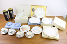 ★【ブランド食器まとめ】 Wedgwood /MINTON /NARUMI /Noritake /yamaka Bone china カップ＆ソーサ /プレート /フルーツ皿 005FCNN16_画像1