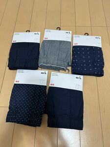 新品未使用UNIQLOユニクロメンズLトランクス5枚セット アンダーウェア