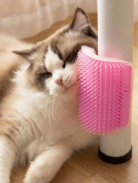 ペットコーム 猫 柱 グルーミング ブラシ