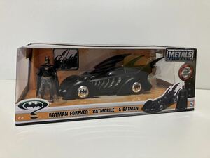 BATMAN FOREVER BATMOBILE&BATMAN(バットマンフォーエバー・バットモービル)ダイキャストミニカー・フィギュア付き/アメコミ/JADATOYS