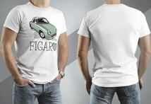 nissan 日産 FIGARO フィガロ Tシャツ フィガロファン必見 Mサイズ　ラスト1枚_画像1