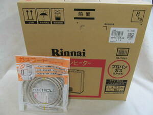 Rinnai リンナイ ガスファンヒーター SRC-364E パステルローズ LPガス用 11/15畳 3ｍガスコード付き 未使用品